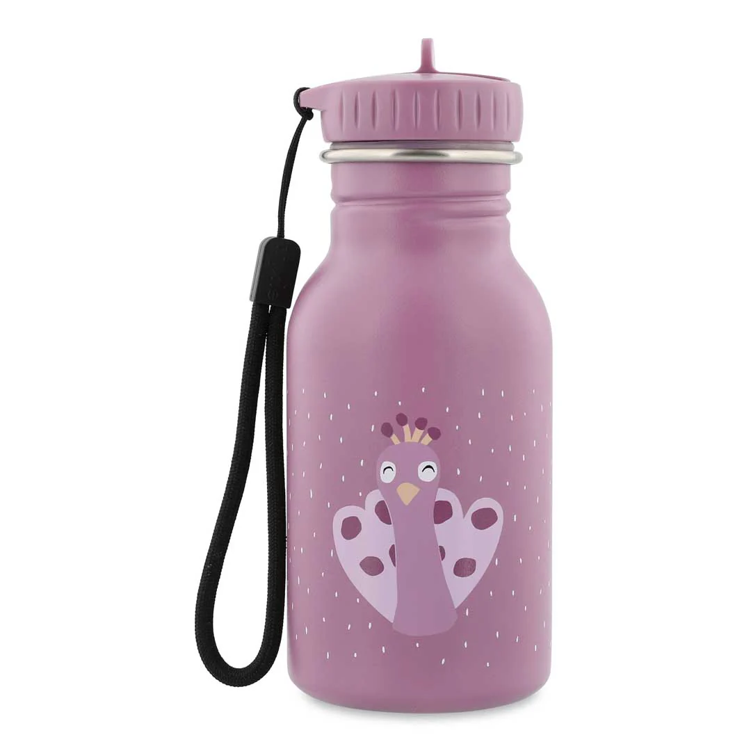 Trixie Drinkfles Mrs. Peacock 350ml - Ø7xH16cm - Paars