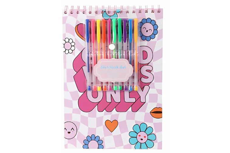 Good Vibes Only Schetsboek met Markers - 32x23cm - Afbeelding 2