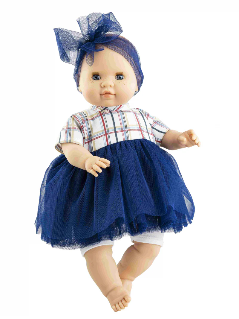 Paola Reina Manus Judith zachte babypop blank meisje met blauwe ogen 36cm